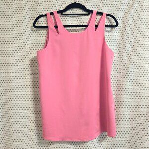 Banana Republic Sleeveless Double Strap Pink Blouse
